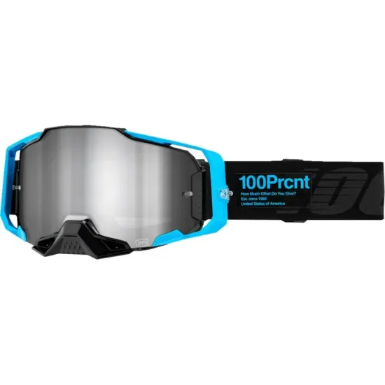 Gafas Motocross 100 Armega Bare2 plata