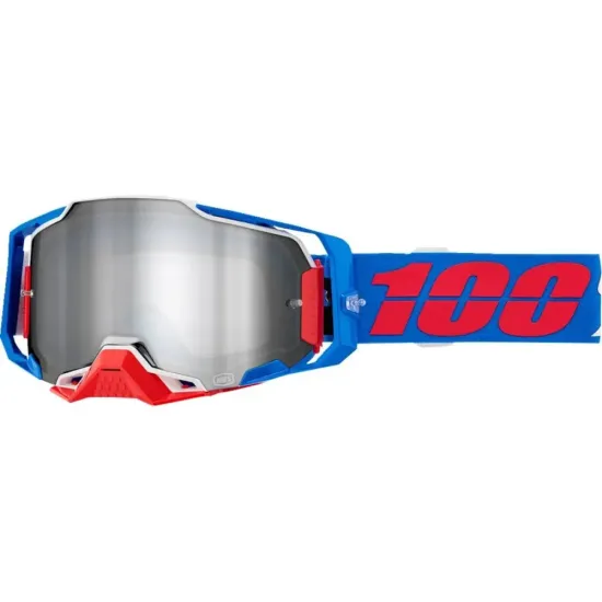 Gafas Motocross 100 Armega Ironcl plata