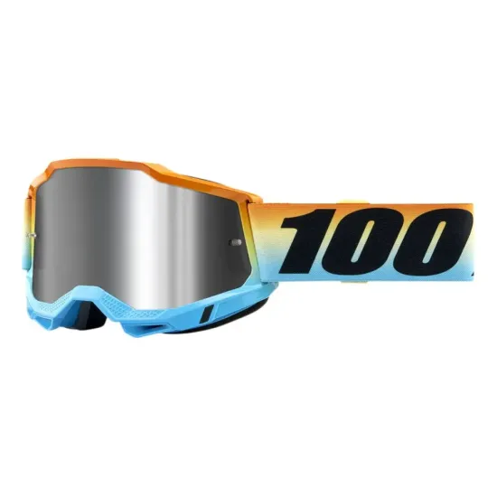 Gafas Motocross 100 Accuri 2 Sunset lente iridium plata + lente transparente