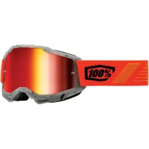 Gafas Motocross 100 Accuri 2 Schrute Lente iridium rojo + lente transparente