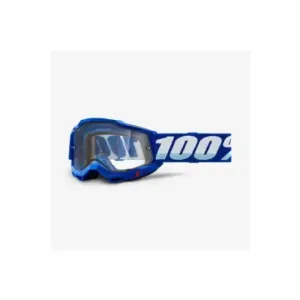 Gafas Motocross 100 Accuri 2 Enduro Azul / lente doble transparente