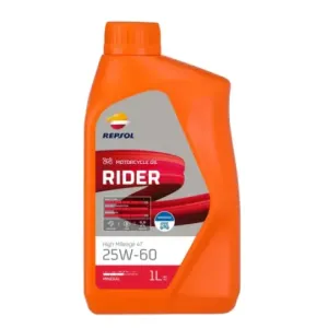BOTELLA REPSOL RIDER HIGH MILEAGE 4T 25W-60 1L