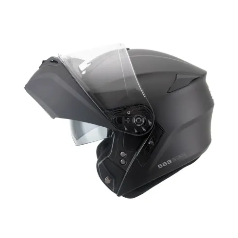 Casco moto Modular CGM 568A Ber Mono Negro Mate