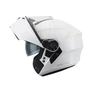 Casco moto Modular CGM 568A Ber Mono Blanco 2