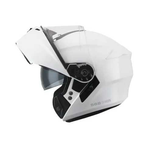 Casco moto Modular CGM 568A Ber Mono Blanco