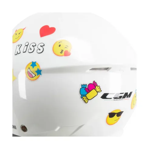 Casco moto CGM261A Mini Mono Blanco