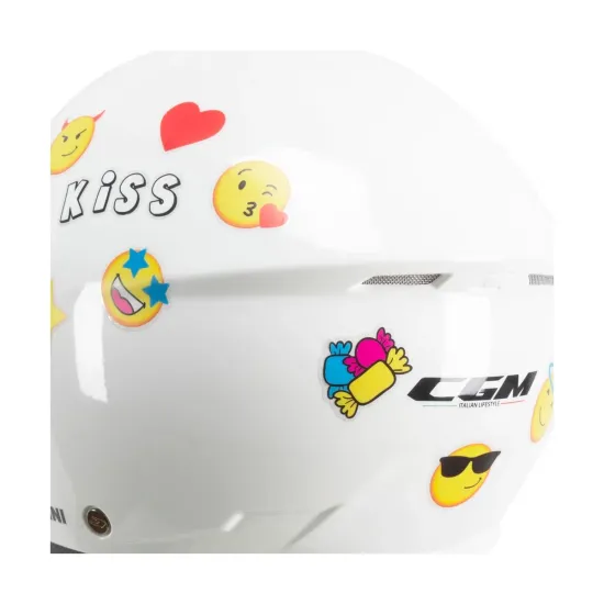 Casco moto CGM261A Mini Mono Blanco
