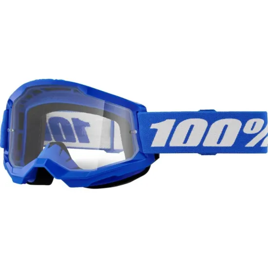 Gafas Motocross 100 strata 2 azul / lente transparente