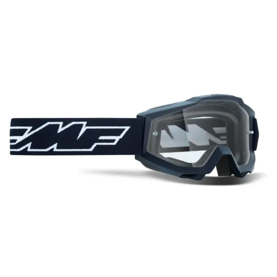 FMF POWERBOMB YOUTH (JUNIOR) GOGGLE ROCKET BLACK - CLEAR LENS