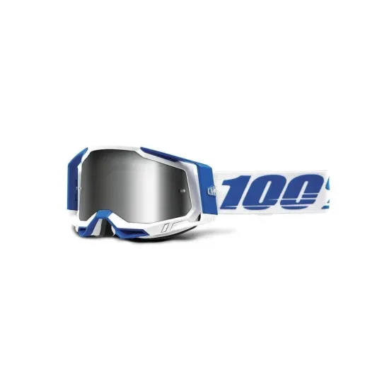 Gafas Motocross 100 Racecraft 2 Isola Plata Espejo + Lente Repuesto + Tirables