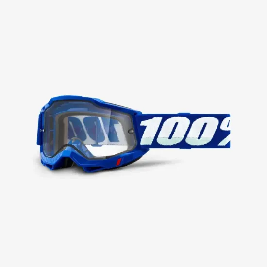 Gafas Motocross 100 Accuri 2 Enduro Azul Transparente