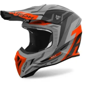 Casco Airoh Aviator ace 2 Ground naranja