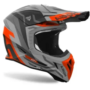 Casco Airoh Aviator ace 2 Ground naranja 2