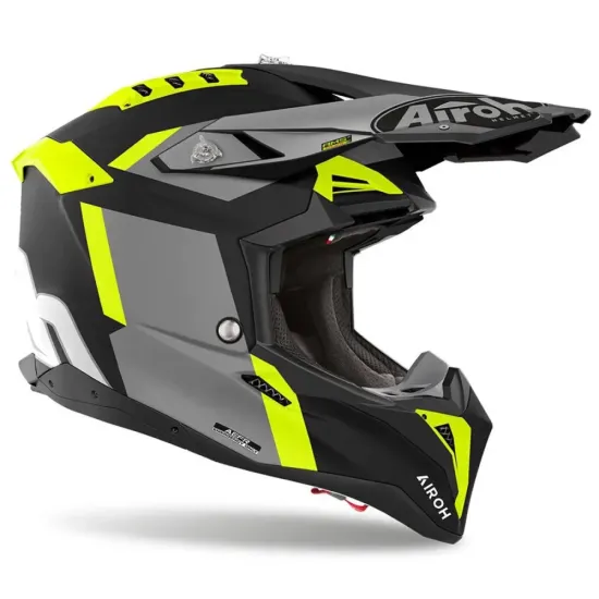 Casco Airoh Aviator 3 glory amarillo mate