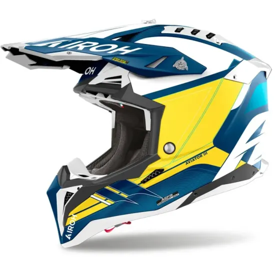 Casco Airoh aviator 3 saber azul mate