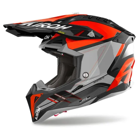 Casco Airoh Aviator 3 Saber naranja