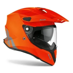 Casco Airoh Commander 2020 naranja Mate 2