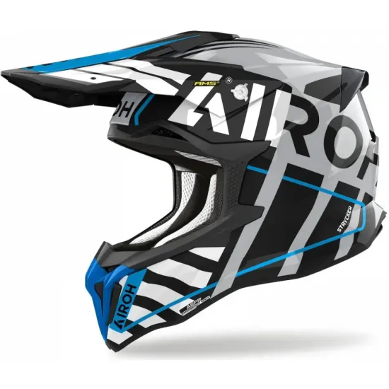 Casco Airoh Strycker brave Azul Gris