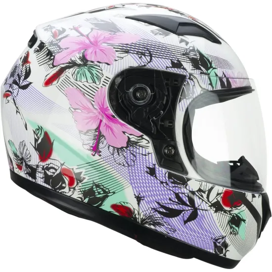 Casco moto CGM 265S Lucky Junior Music Blanco Rosa