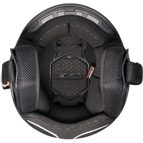 Casco moto CGM Jet167X Flo Tech Giallo Fluo Nero Lunga