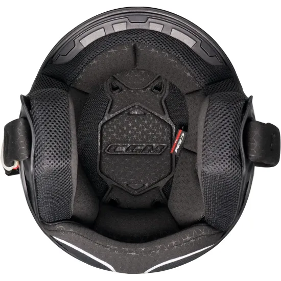 Casco moto CGM Jet167X Flo Tech Giallo Fluo Nero Lunga