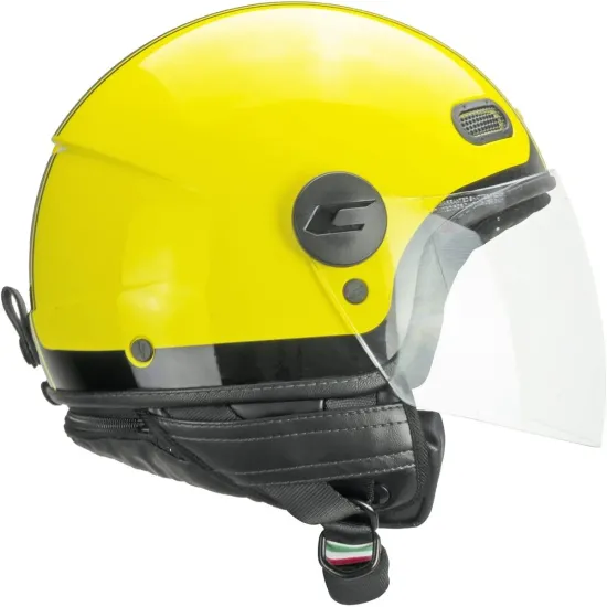 Casco moto Jet CGM 109X Globo Sport Giallo Negro Sagomata