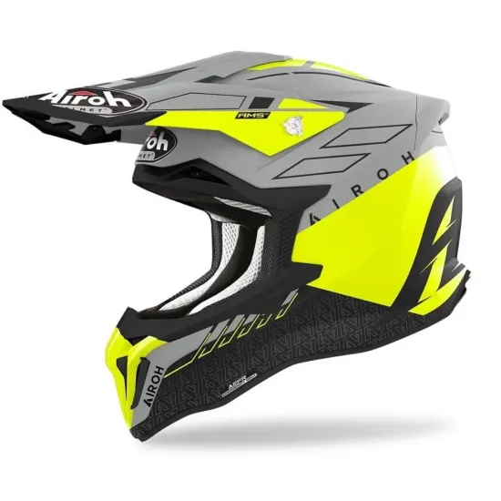 Casco Airoh Strycker Skin Amarillo Mate