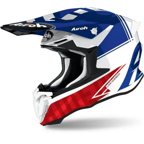 Casco Airoh Twist 2.0 Tech Azul Brillo