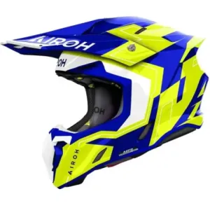 Casco Airoh Twist 3 Dizzy azul amarillo