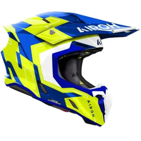 Casco Airoh Twist 3 Dizzy azul amarillo