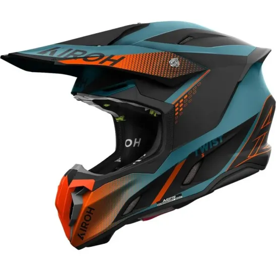 Casco Airoh twist 3 shard naranja mate