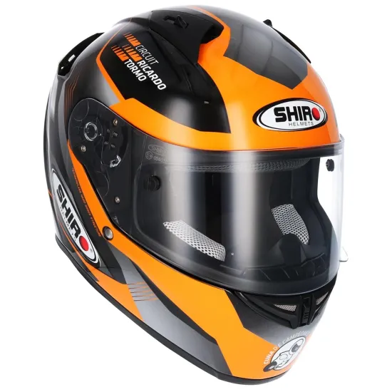 Casco Shiro Junior sh-336 cuna de campeones naranja