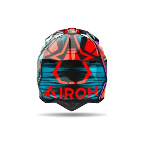 Casco Airoh Wraaap Cyber naranja
