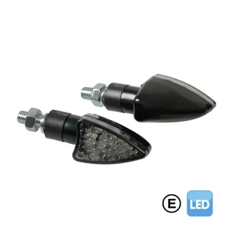 ARROW-2, INTERMITENTES CON LED - 12V LED - NEGRO