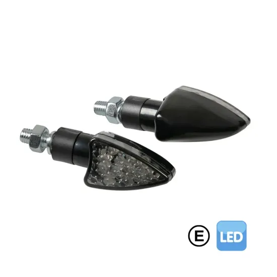 ARROW-2, INTERMITENTES CON LED - 12V LED - NEGRO