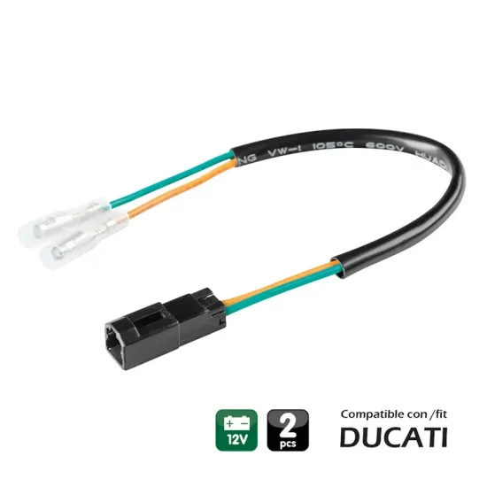 CONECTORES PARA INTERMITENTES, 2 UDS - COMPATIBLE PARA - DUCATI (TYPE 1)