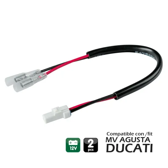 CONECTORES PARA INTERMITENTES, 2 UDS - COMPATIBLE PARA - MV AGUSTA / DUCATI (TYPE 1)