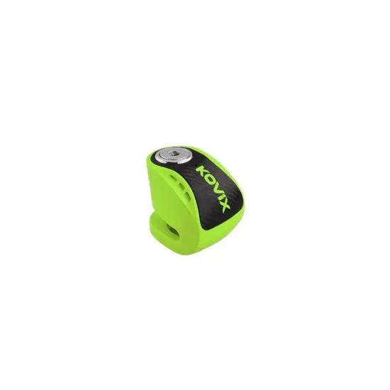 CANDADO DISCO KOVIX ALARMA (KNS6-FG) COLOR VERDE FLUOR 6MM