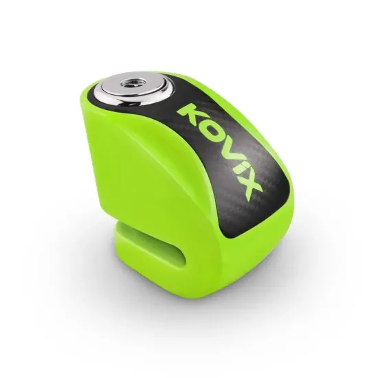 CANDADO DISCO KOVIX (KNN1-FG) COLOR VERDE FLUO PIN 6MM