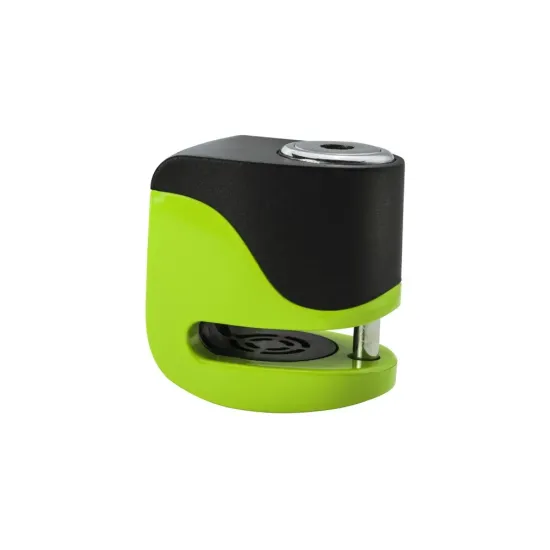 Candado disco alarma kovix verde fluor 5