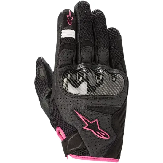 Guantes Moto Alpinestars Womens Smx-1 Air V2 Road Riding Black Fuchsia