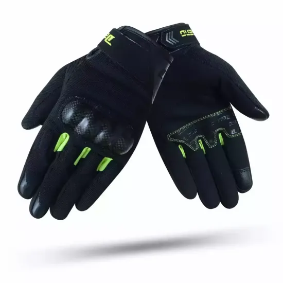 Guantes Moto Degend Discovery Evo Negro Fluor