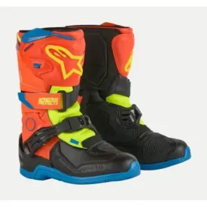 Botas Alpinestars Tech 3 kids Azul Amarillo Naranja Fluor