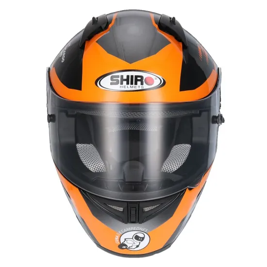Casco Shiro Junior sh-336 cuna de campeones naranja