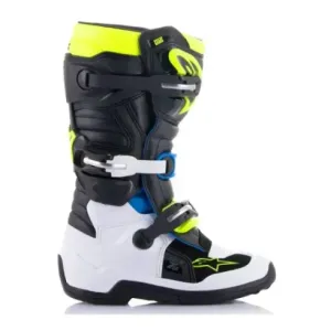 BOTAS ALPINESTARS TECH7S JUNIOR Negro Azul Amarillo Fluor 2