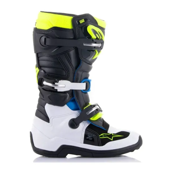 BOTAS ALPINESTARS TECH7S JUNIOR Negro Azul Amarillo Fluor