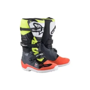 BOTAS ALPINESTARS TECH7S JUNIOR NEGRO AMARILLO ROJO
