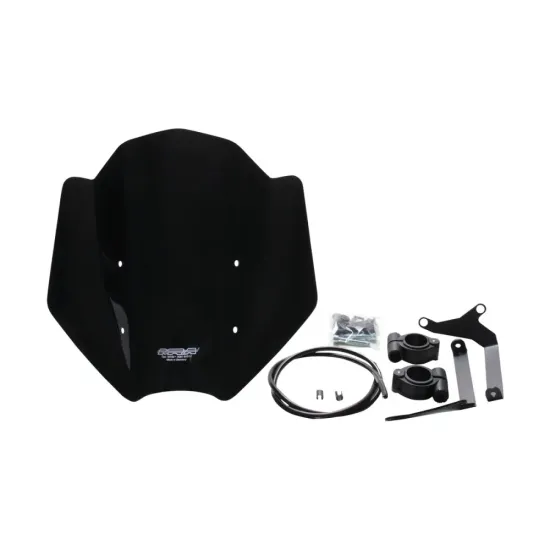 Pantalla MRA racing KTM Duke 790 18-20, negro