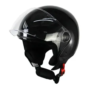Casco Mt Street Solid 22.06 A0 Gloss Negro 2