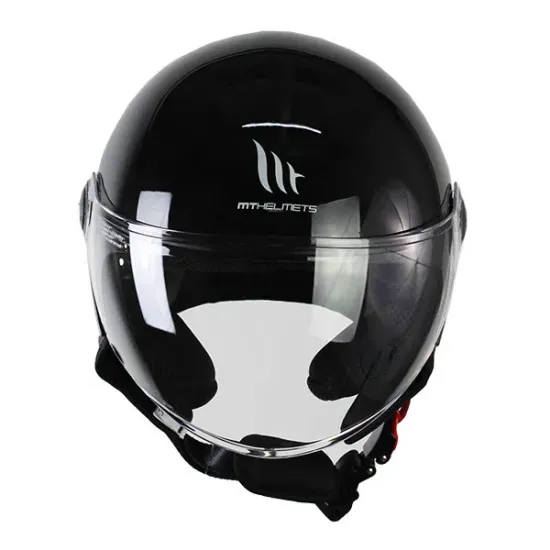 Casco Mt Street Solid 22.06 A0 Gloss Negro